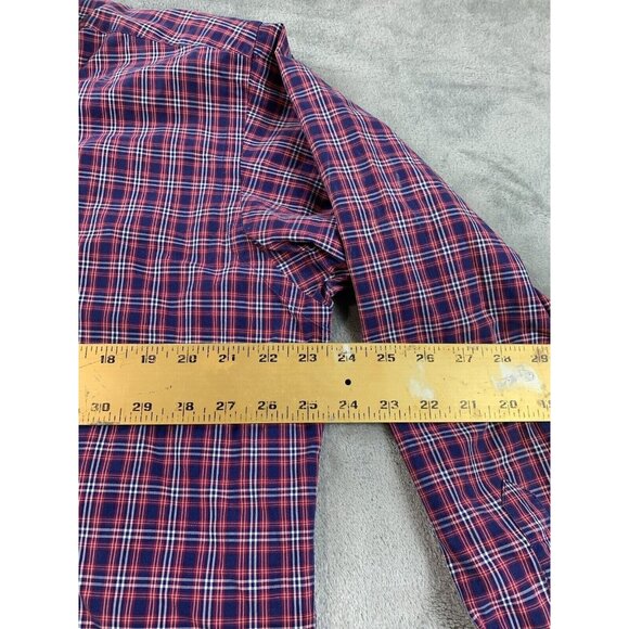 Ralph Lauren Blake Shirt Mens Medium Pink Blue Plaid Button Down Two-ply Cotton - Picture 6 of 9